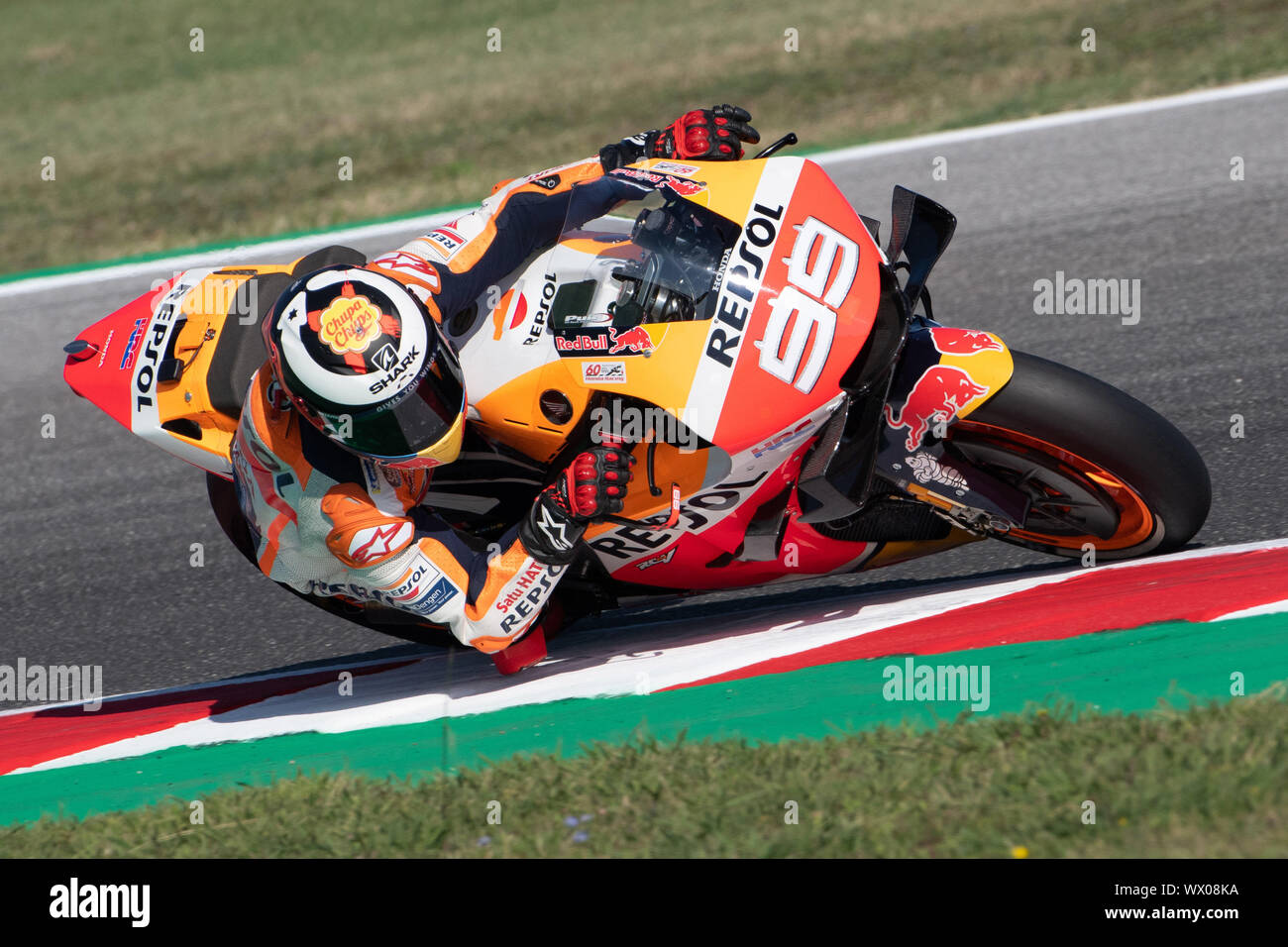 JORGE LORENZO, SPANISH RIDER NUMBER 99 FOR REPSOL HONDA TEAM IN MOTOGP  during Friday Free Practice (fp1-fp2) Of The Motogp Of San Marino And  Riviera Stock Photo - Alamy