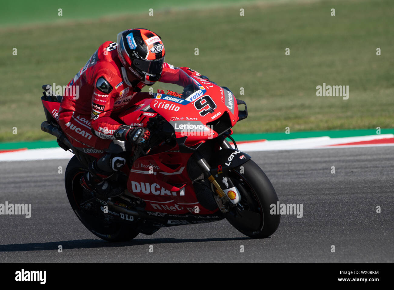 DANILO PETRUCCI, ITALIAN RIDER NUMBER 9 FOR DUCATI TEAM IN MOTOGP during  Friday Free Practice (fp1-fp2) Of The Motogp Of San Marino And Riviera Of  Ri Stock Photo - Alamy