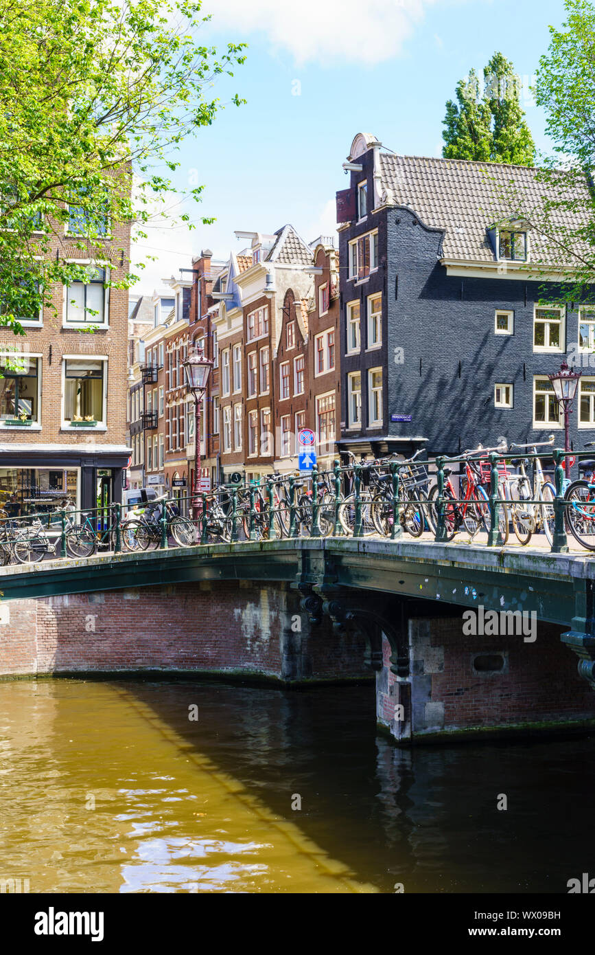 The Nine Streets district (De Negen Straatjes), a neighbourhood of quirky shops and restaurants, Amsterdam, North Holland, The Netherlands, Europe Stock Photo