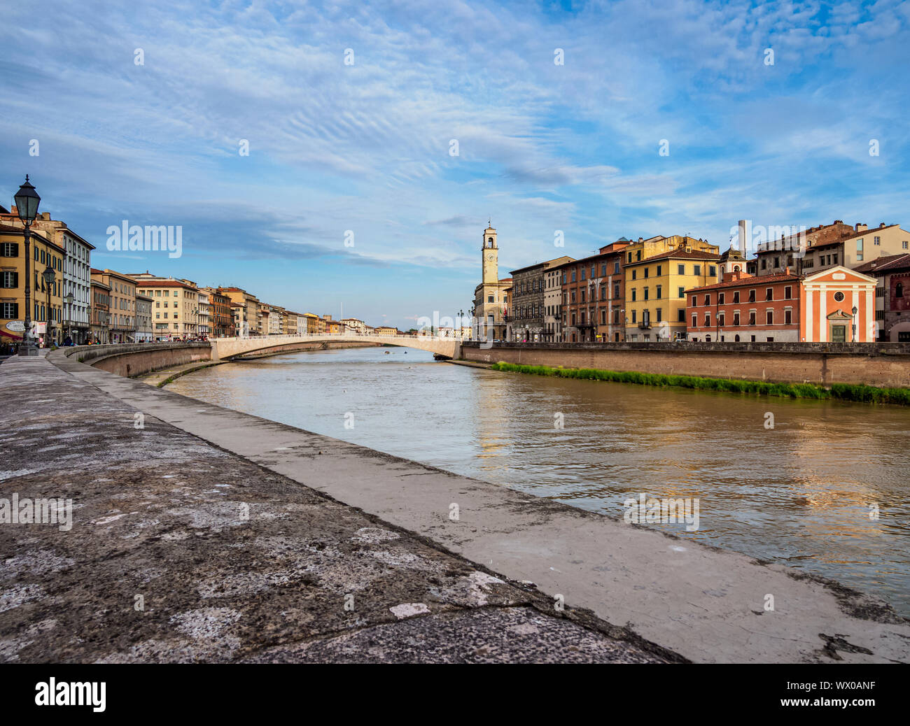 Arno River, Pisa, Tuscany, Italy, Europe Stock Photo