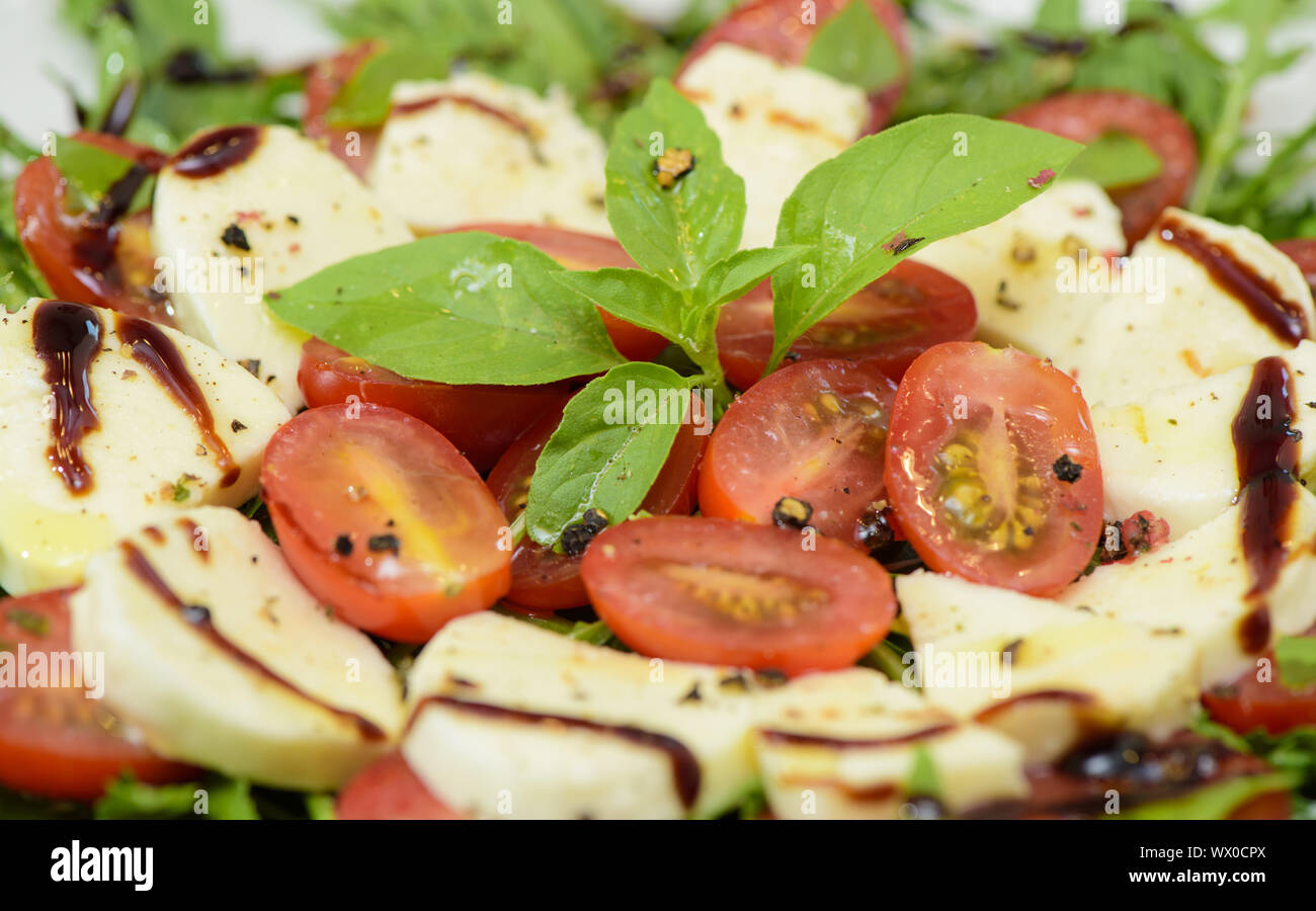 Italian salad with fresh vegetables Stock Photo