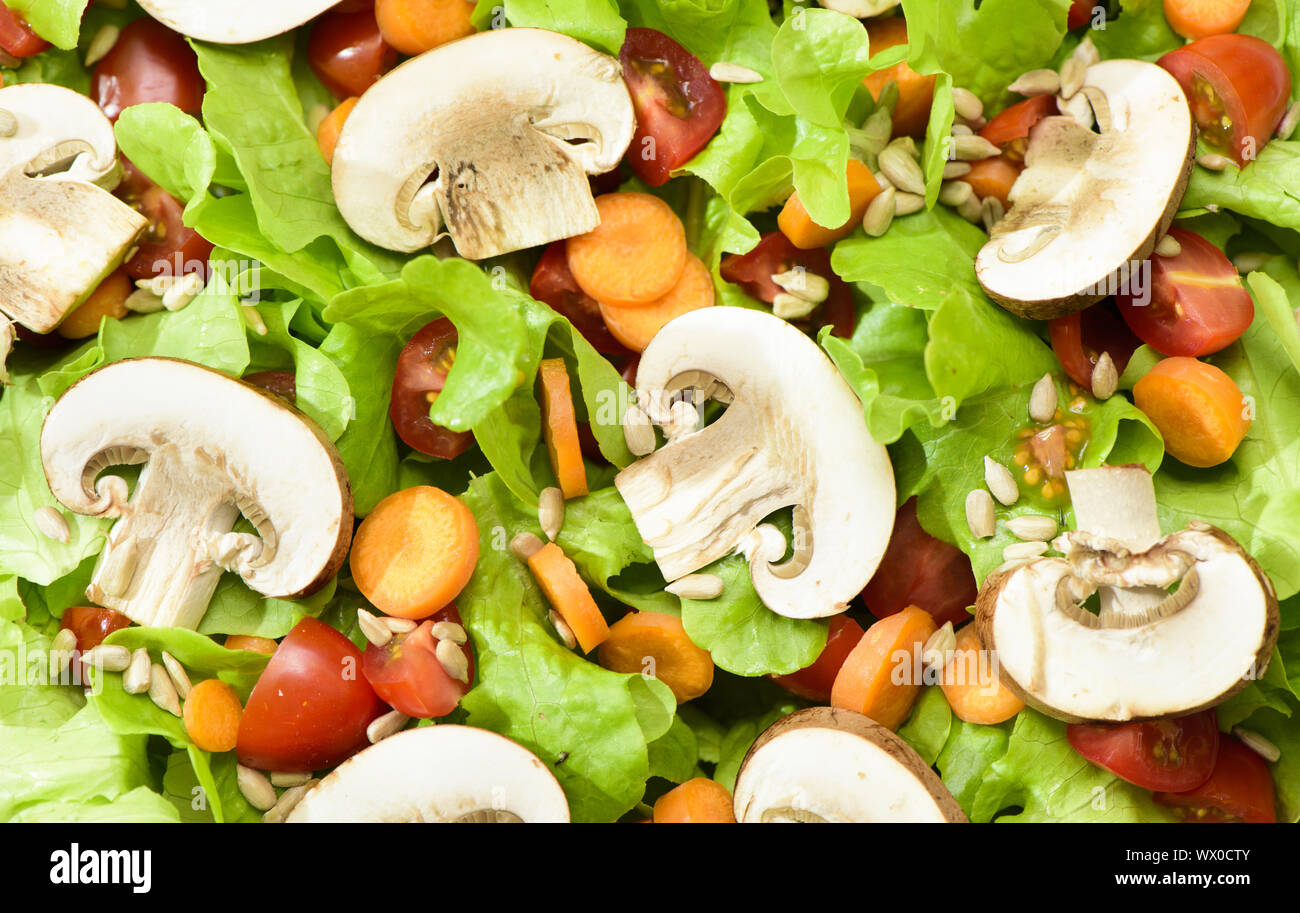 Italian salad with fresh vegetables Stock Photo