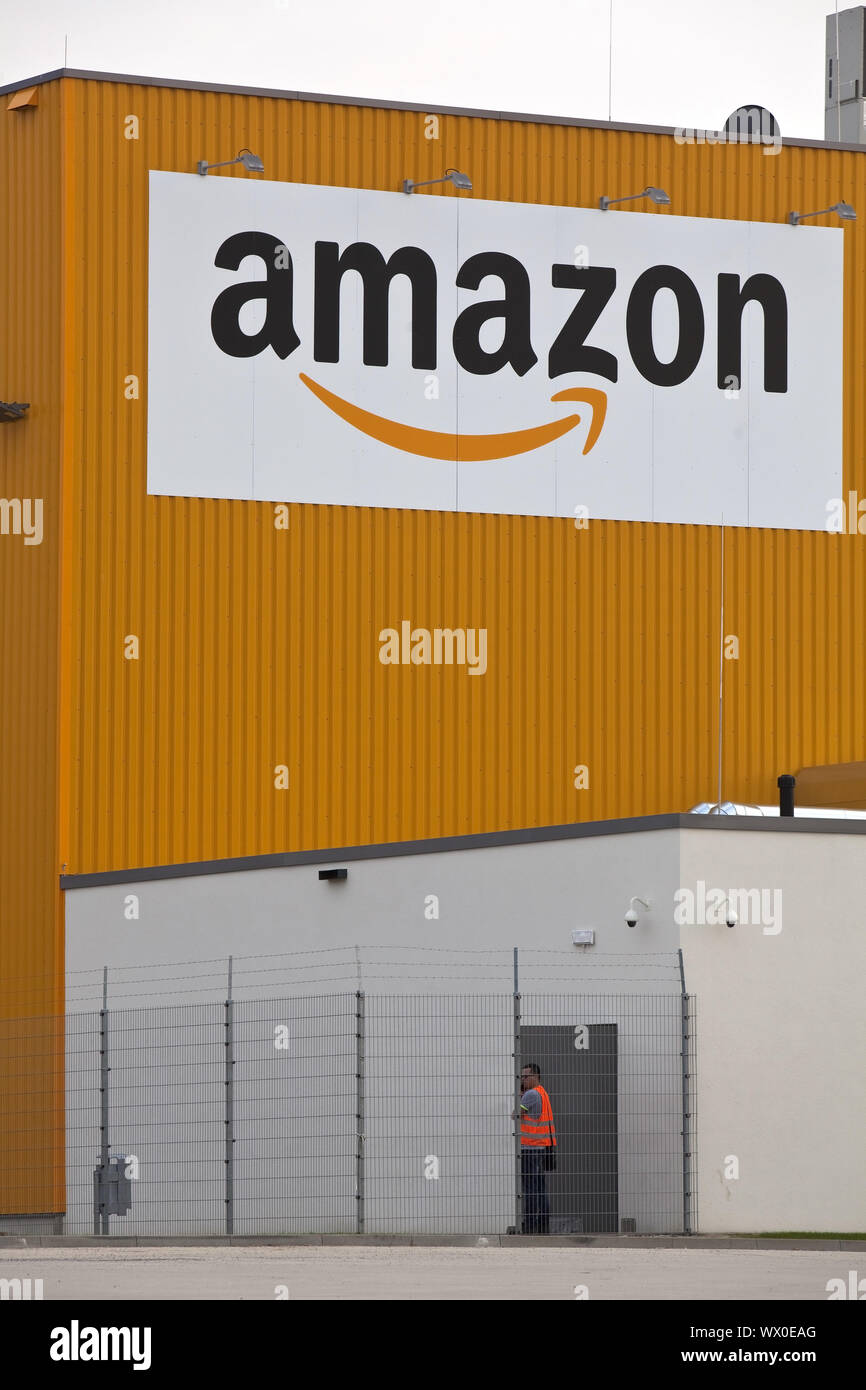 Amazon Logistics Centre DTM2, Dortmund on the site of the former Westfalenhuette, Ruhr area, Germany Stock Photo