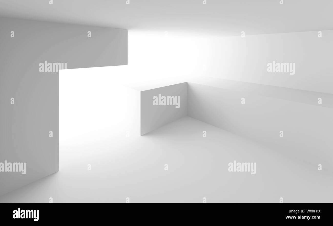 3d Illustration of Modern Abstract Interior Background Stock Photo - Alamy