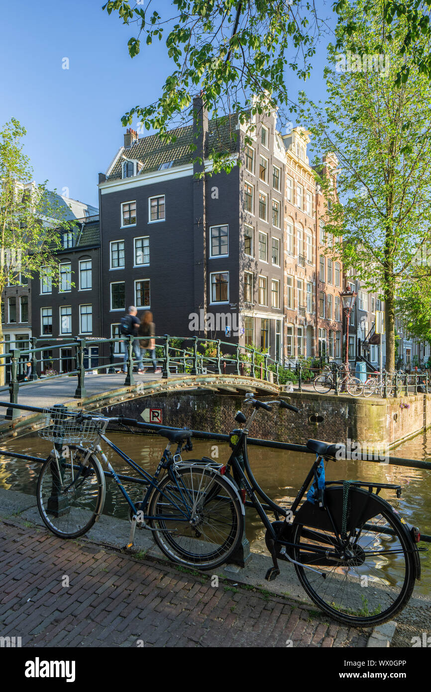 The Herengracht Canal in Amsterdam, North Holland, The Netherlands, Europe Stock Photo