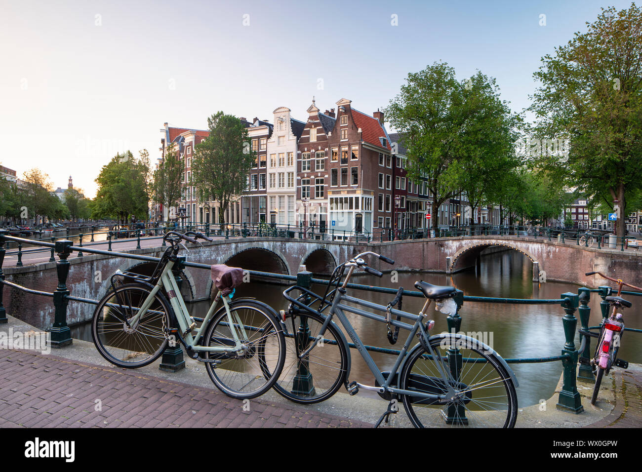 The Keizersgracht Canal in Amsterdam, North Holland, The Netherlands, Europe Stock Photo