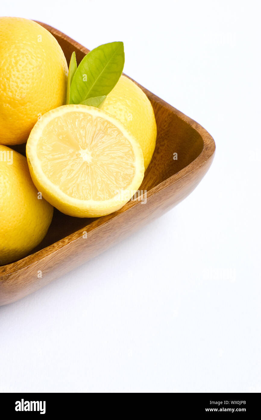 Bowl of lemons Stock Photo Alamy