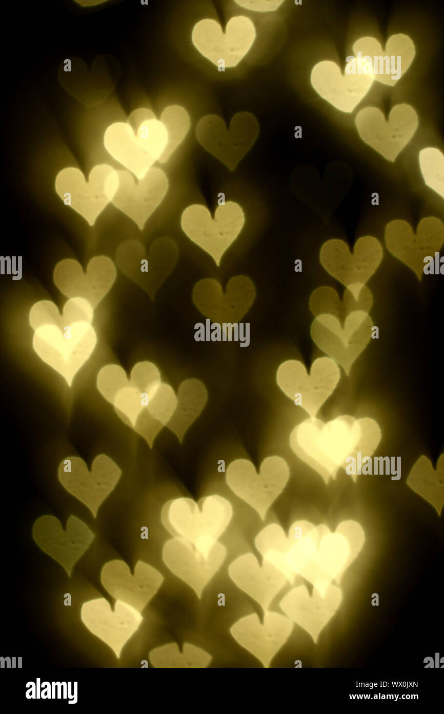 bokeh hearts background abstract macro Stock Photo - Alamy