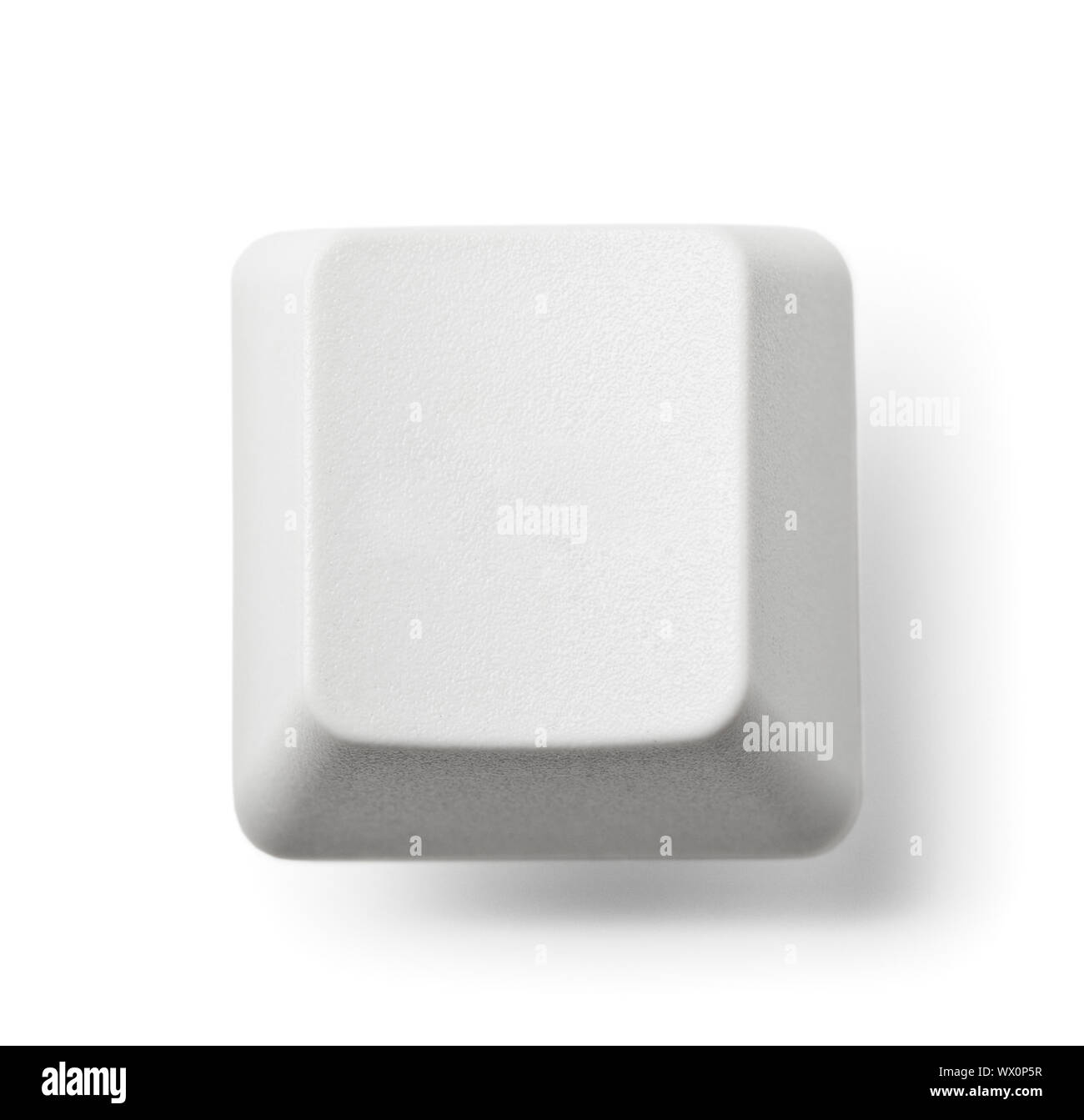 Blank computer key on white background Stock Photo - Alamy