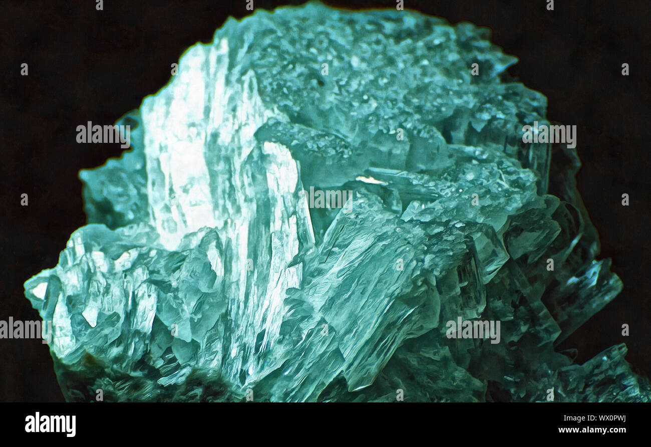 Illustrations Hydroboracite,mineral, hydrated calcium and magnesium
