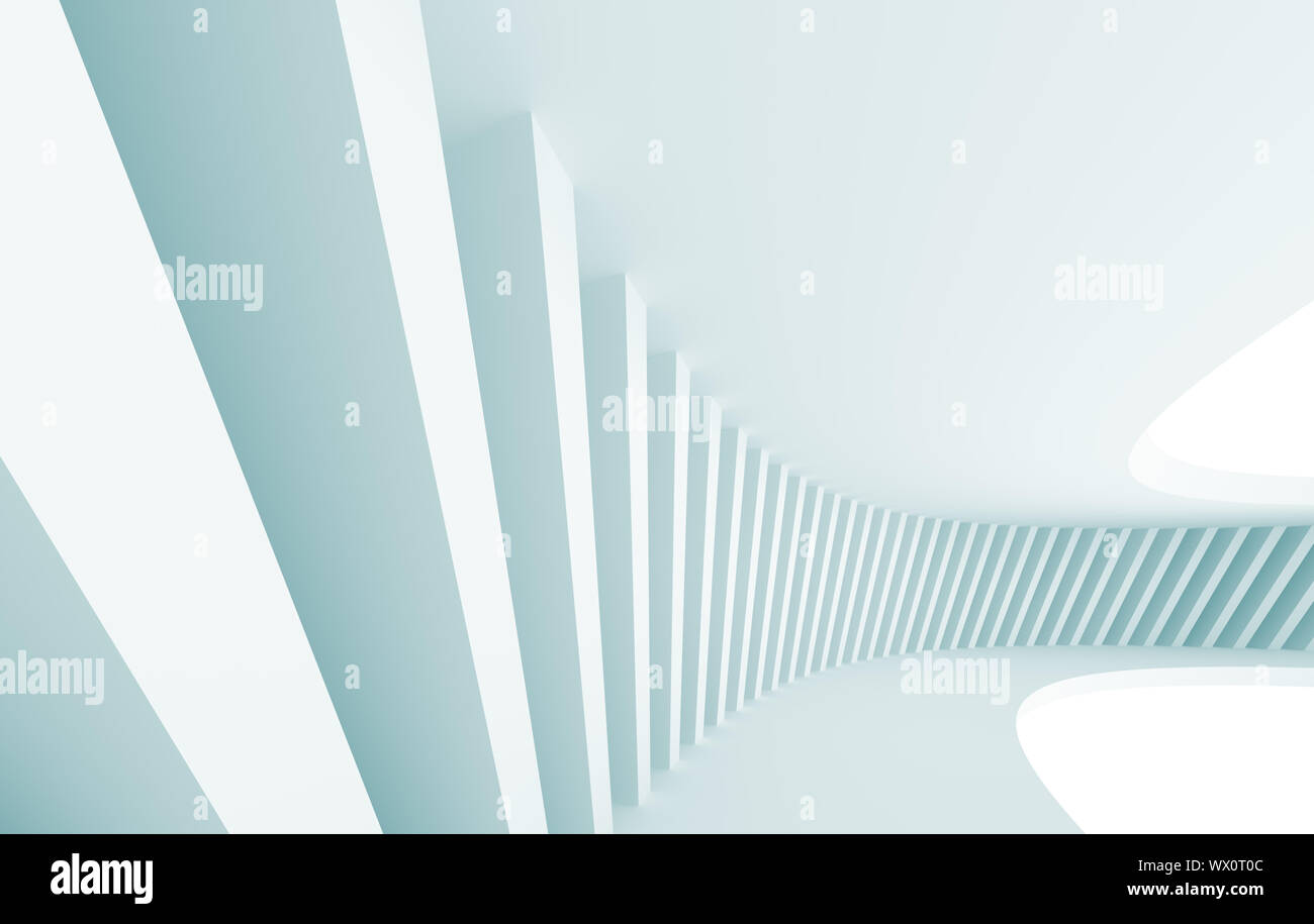 3d Illustration of Blue Abstract Architectural Design Stock Photo - Alamy