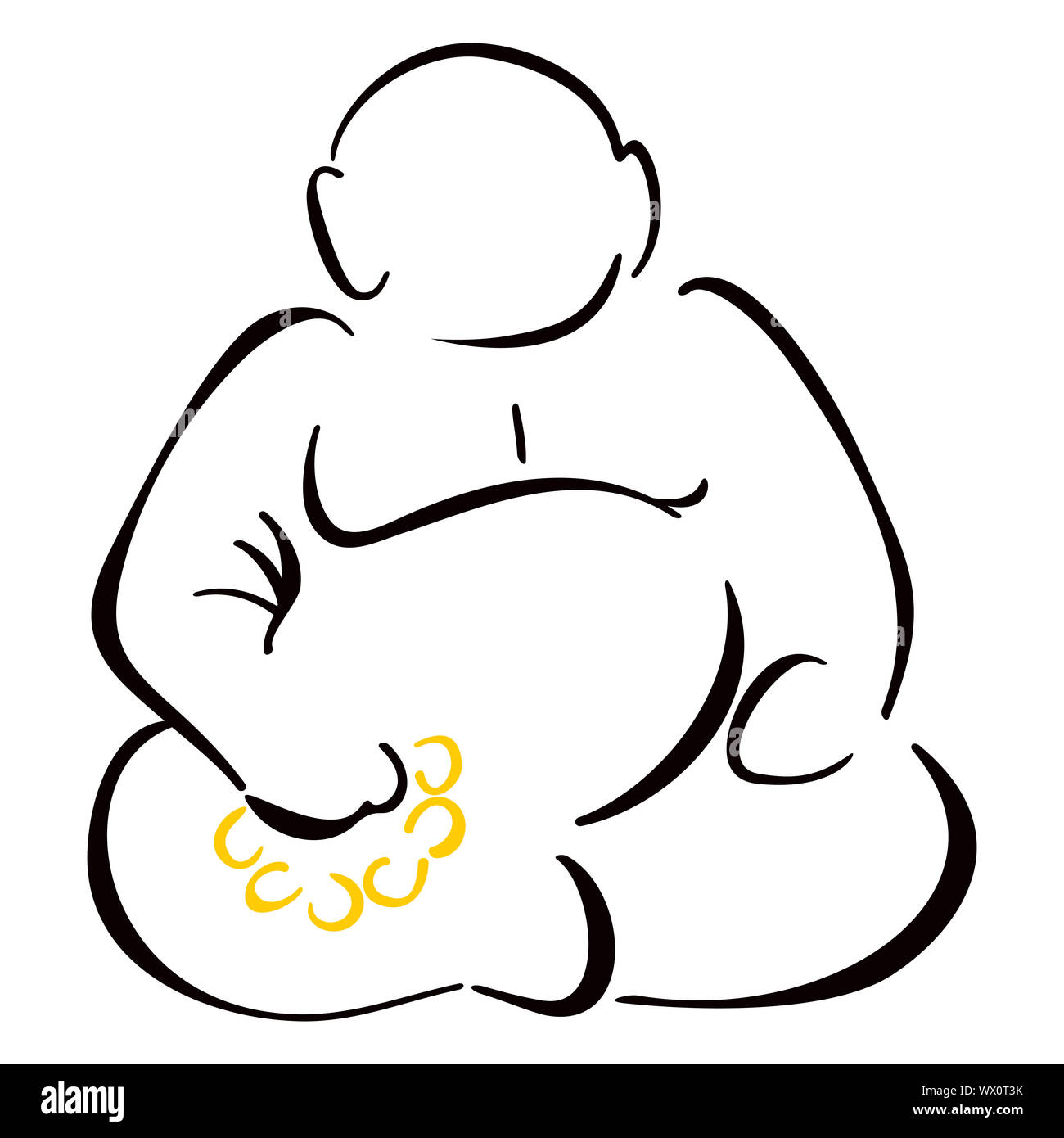 Sitting Buddha Stock Photo