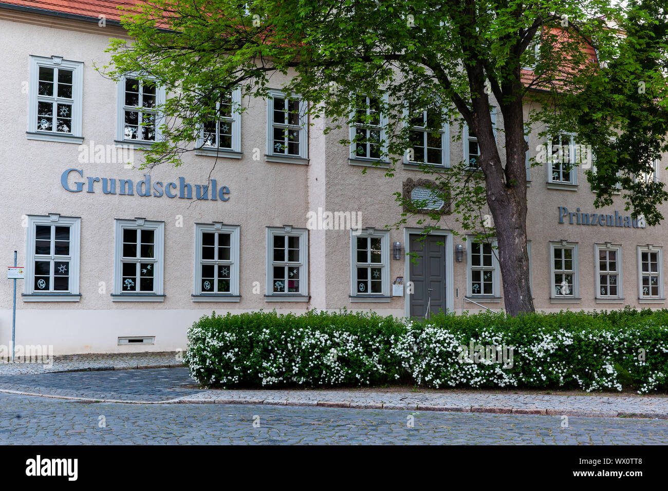 Prinzenhaus Primary School in Hoym Stock Photo