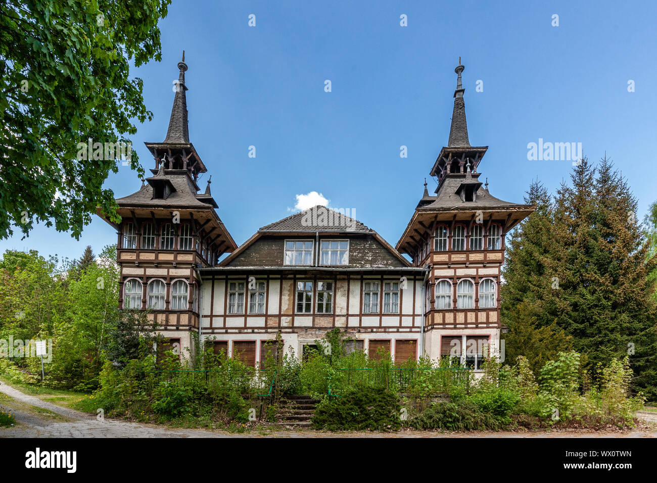 Harzgerode Reichsbahn Erholungsheim Stock Photo