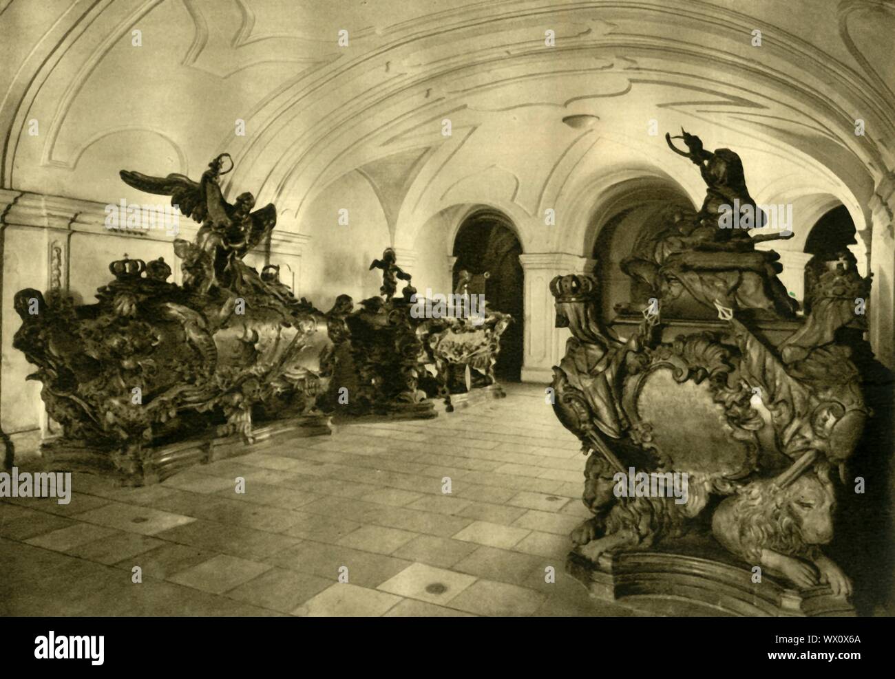 Vault of the Hapsburgs in the Capuchin Church, Vienna, Austria, c1935