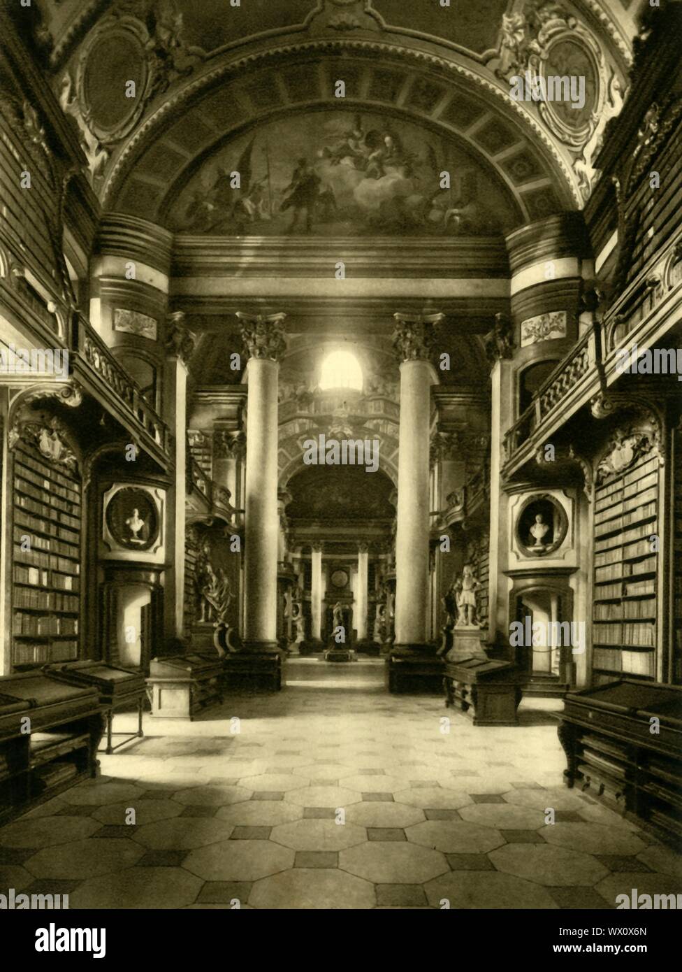 The Austrian National Library Vienna Austria C1935 Interior Of The Xd6 Sterreichische Nationalbibliothek In The Neue Burg Wing Of The Hofburg Imperial Palace The Library Complex Which Includes Museums Was Founded By The