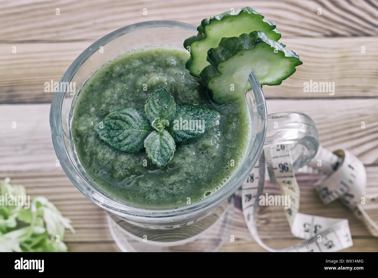 Low-calorie smoothie for weight loss Stock Photo - Alamy