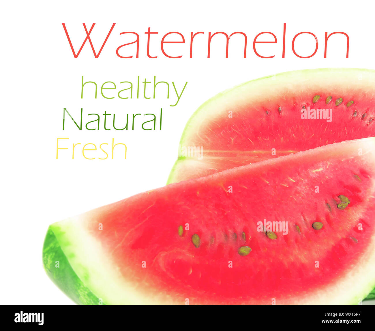 Watermelon isolated on white background Stock Photo - Alamy