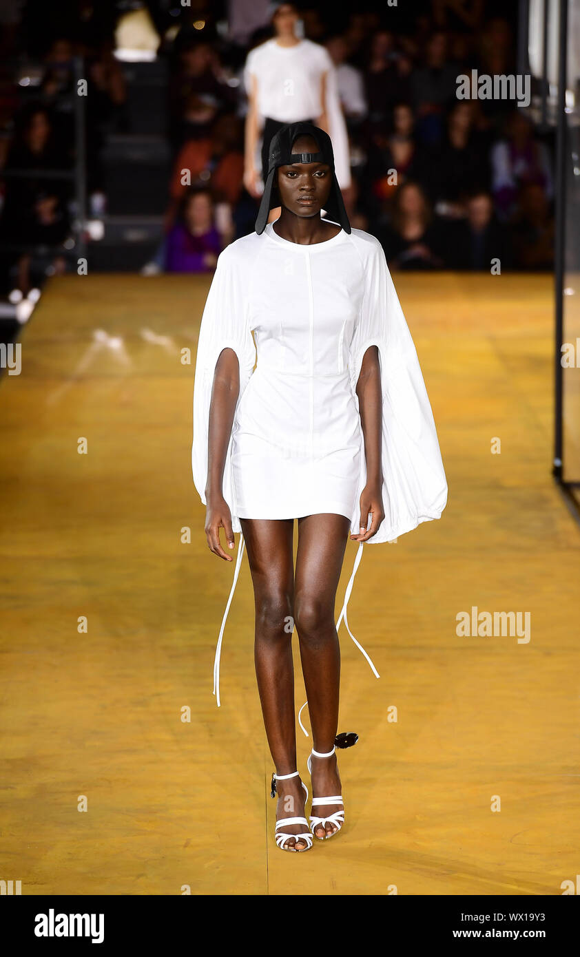 Models on the catwalk for the Burberry Spring/Summer 2020 show at London  Fashion Week at the Troubador White City Theatre, London Stock Photo - Alamy