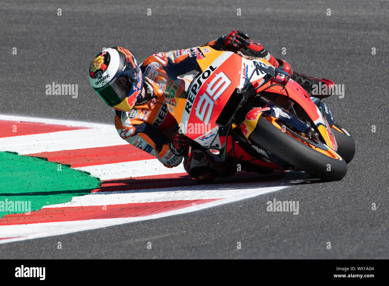 JORGE LORENZO, SPANISH RIDER NUMBER 99 FOR REPSOL HONDA TEAM IN MOTOGP  during Saturday Free Practice & Qualifications Of The Motogp Of San Marino  And Stock Photo - Alamy