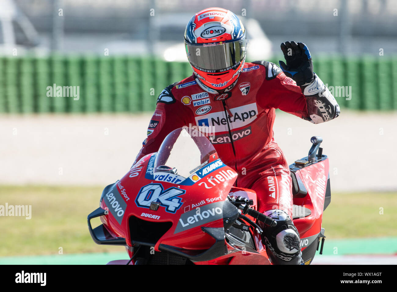 ANDREA DOVIZIOSO, ITALIAN RIDER NUMBER 04 FOR DUCATI TEAM IN MOTOGP during  Saturday Free Practice & Qualifications Of The Motogp Of San Marino And Ri  Stock Photo - Alamy