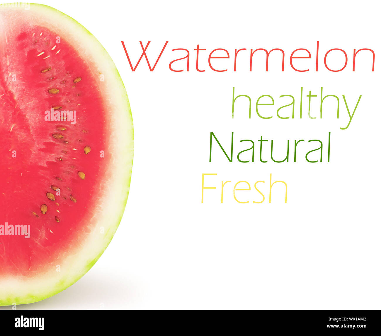 Watermelon isolated on white background Stock Photo - Alamy