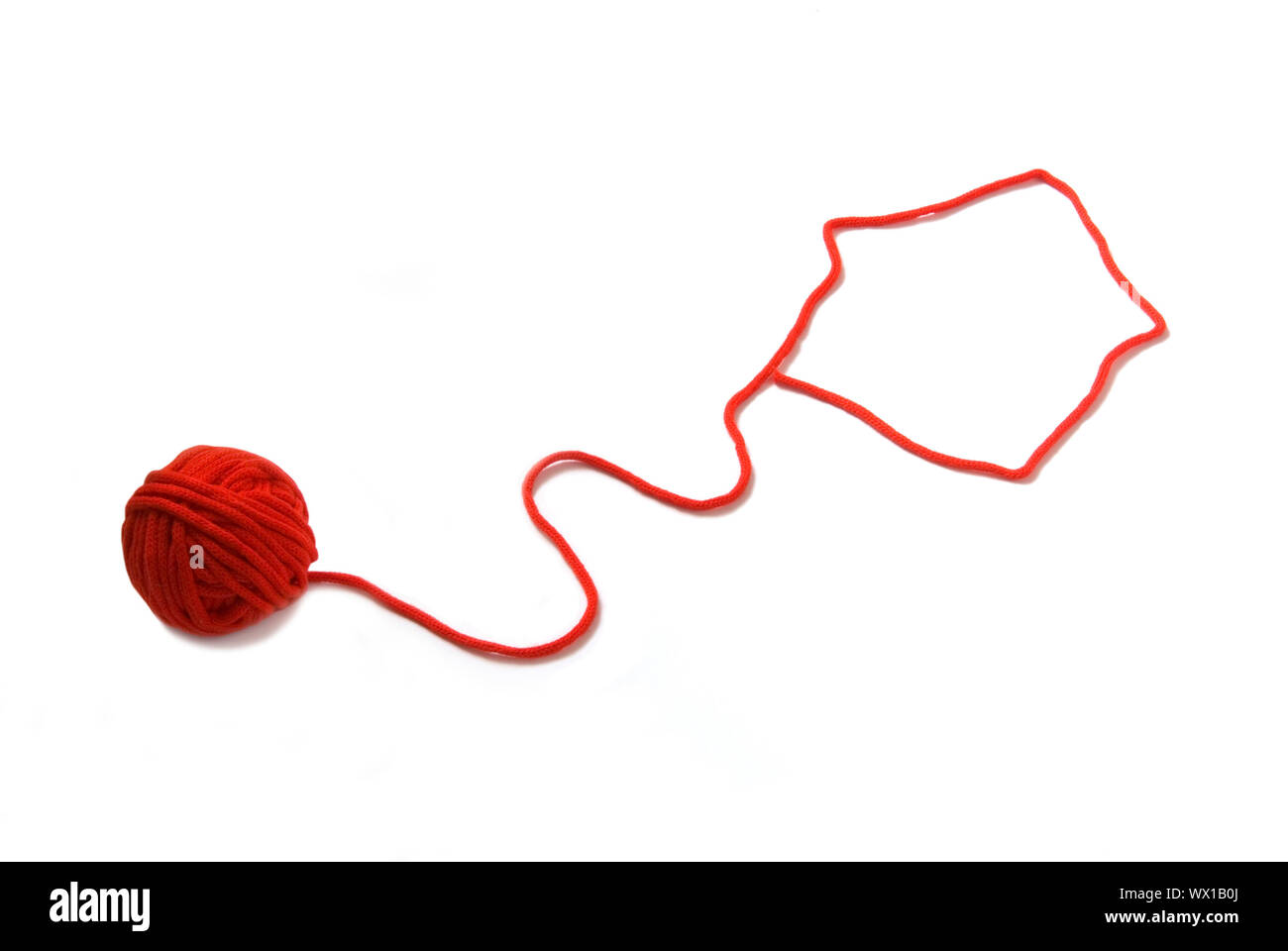A house is done from a thread Stock Photo - Alamy
