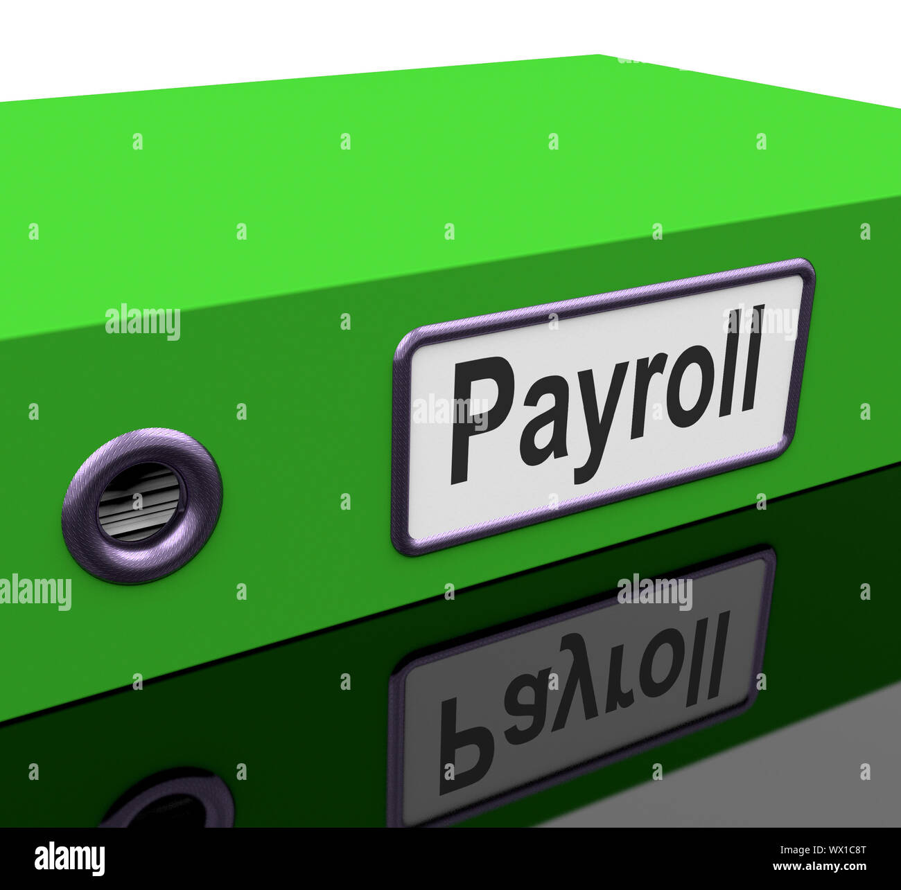 Payroll File Containing Employee Timesheet Records Stock Photo Alamy