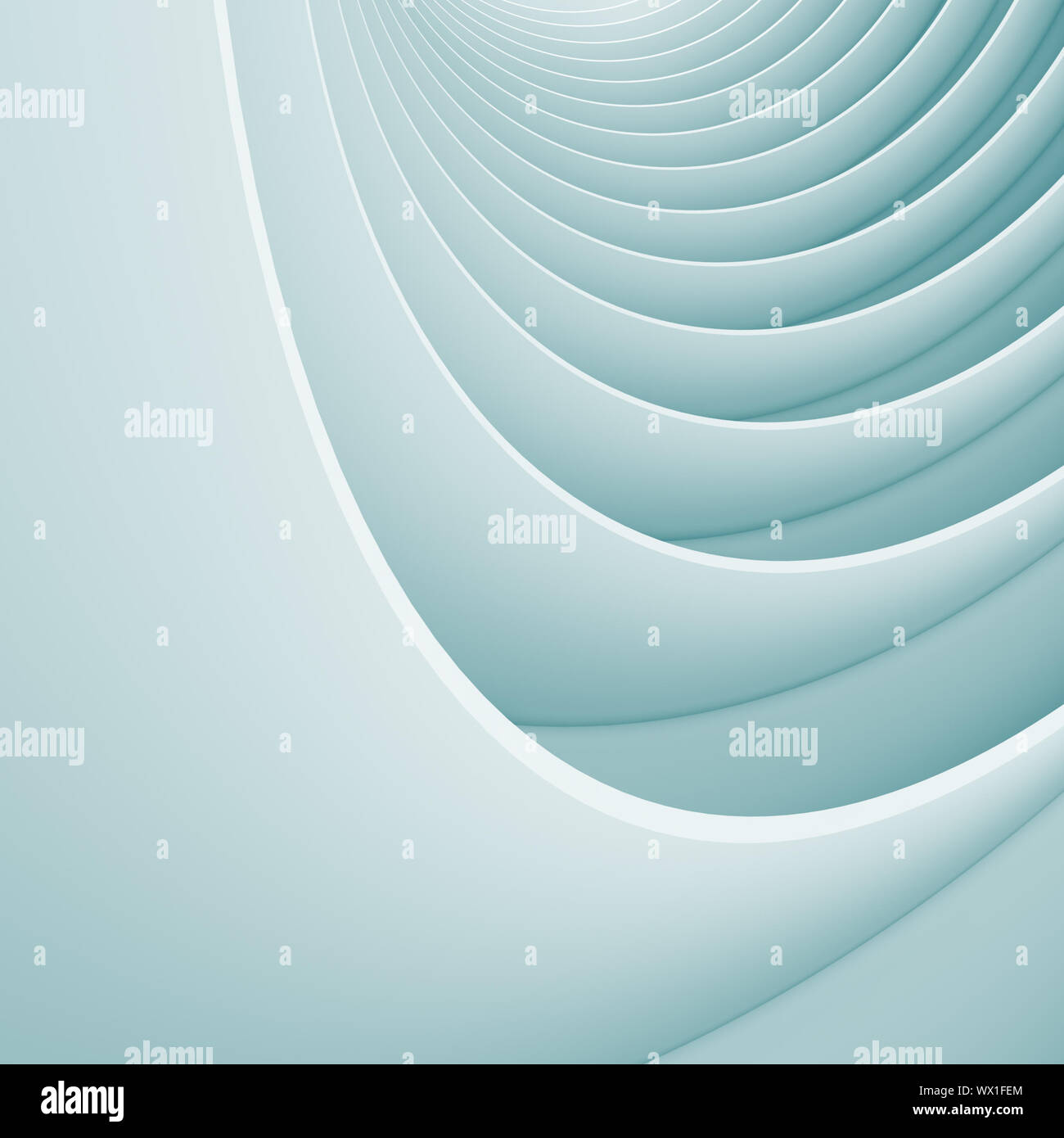 3d Illustration of Blue Abstract Building Background Stock Photo - Alamy