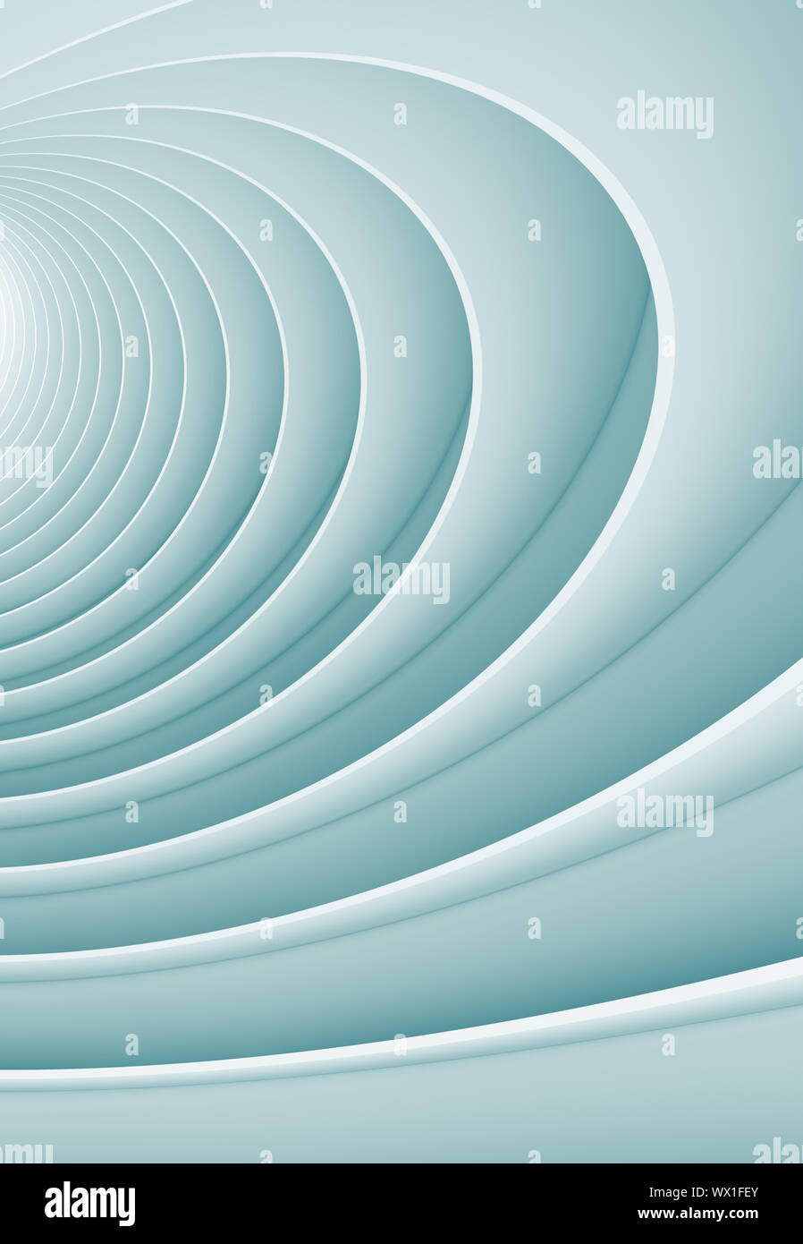 3d Illustration of Blue Abstract Architecture Background Stock Photo ...