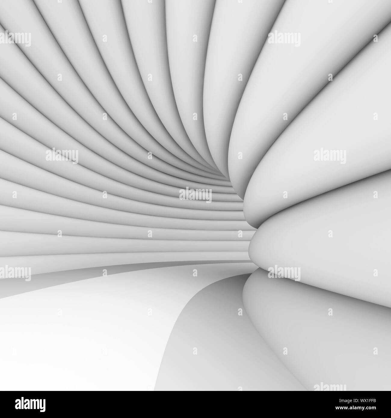 3d Illustration of White Abstract Architecture Background Stock Photo ...