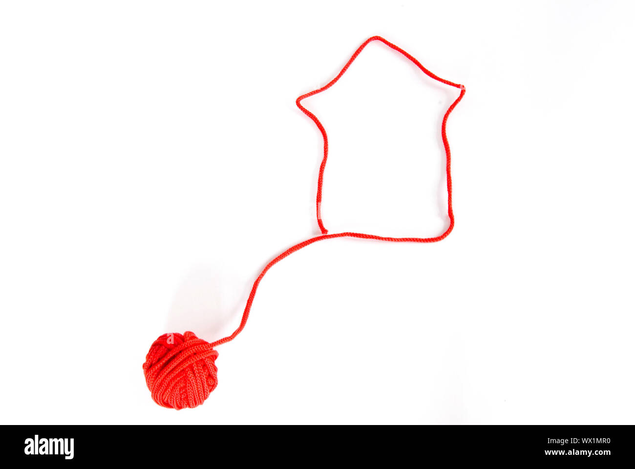 A house is done from a thread Stock Photo - Alamy