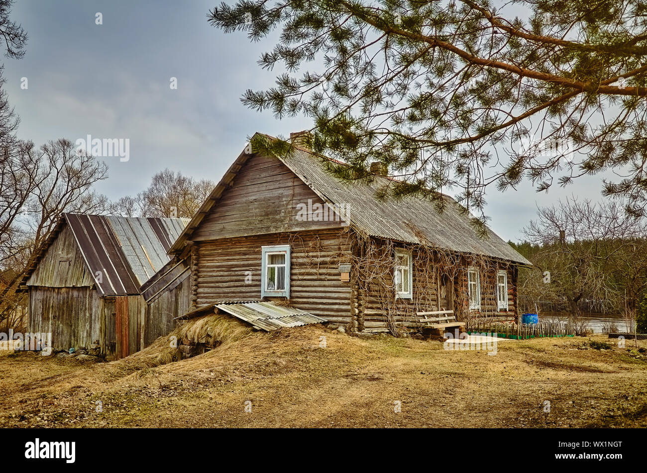 Old Believers House Stock Photo