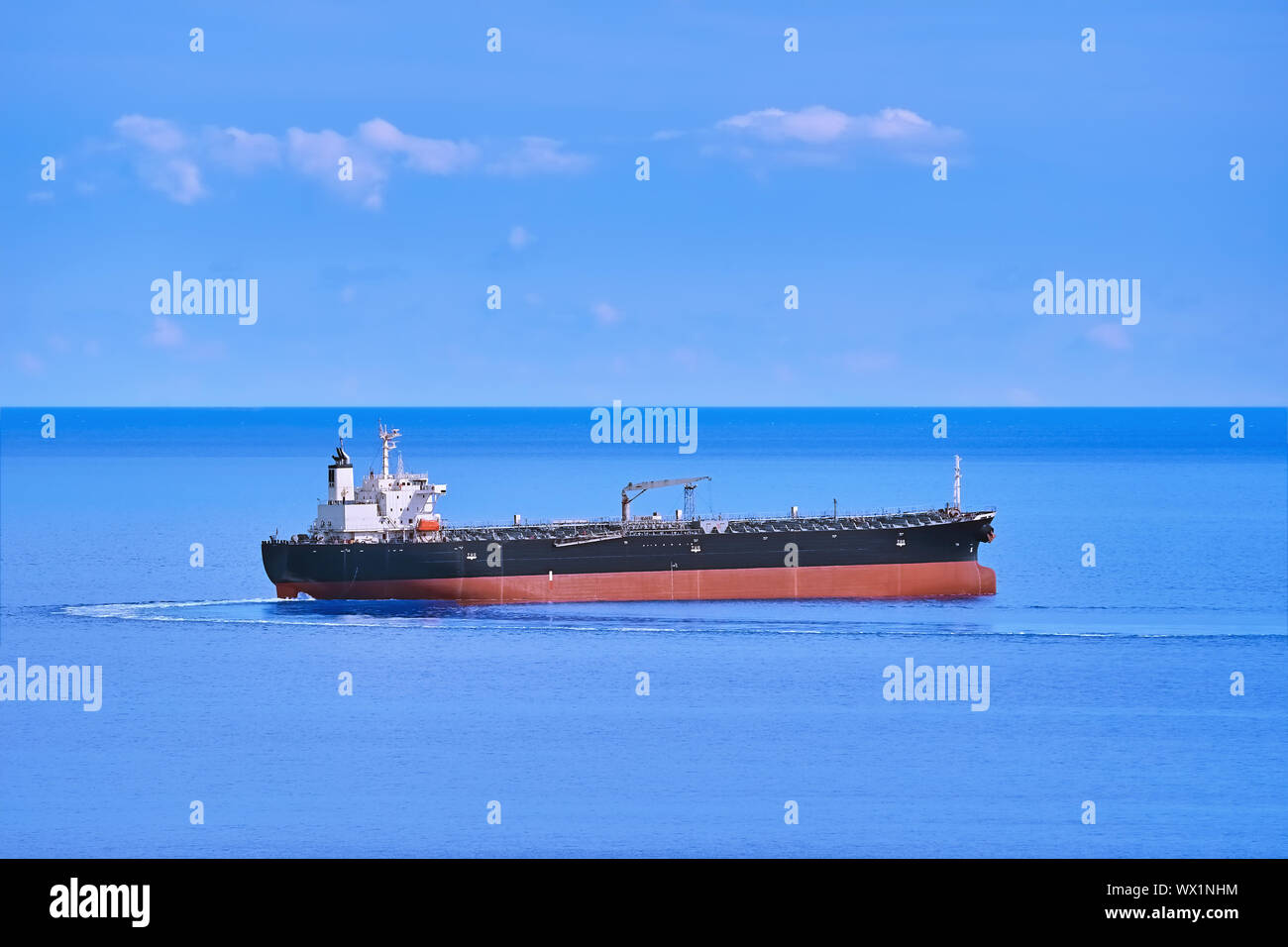 Oil Products Tanker Stock Photo