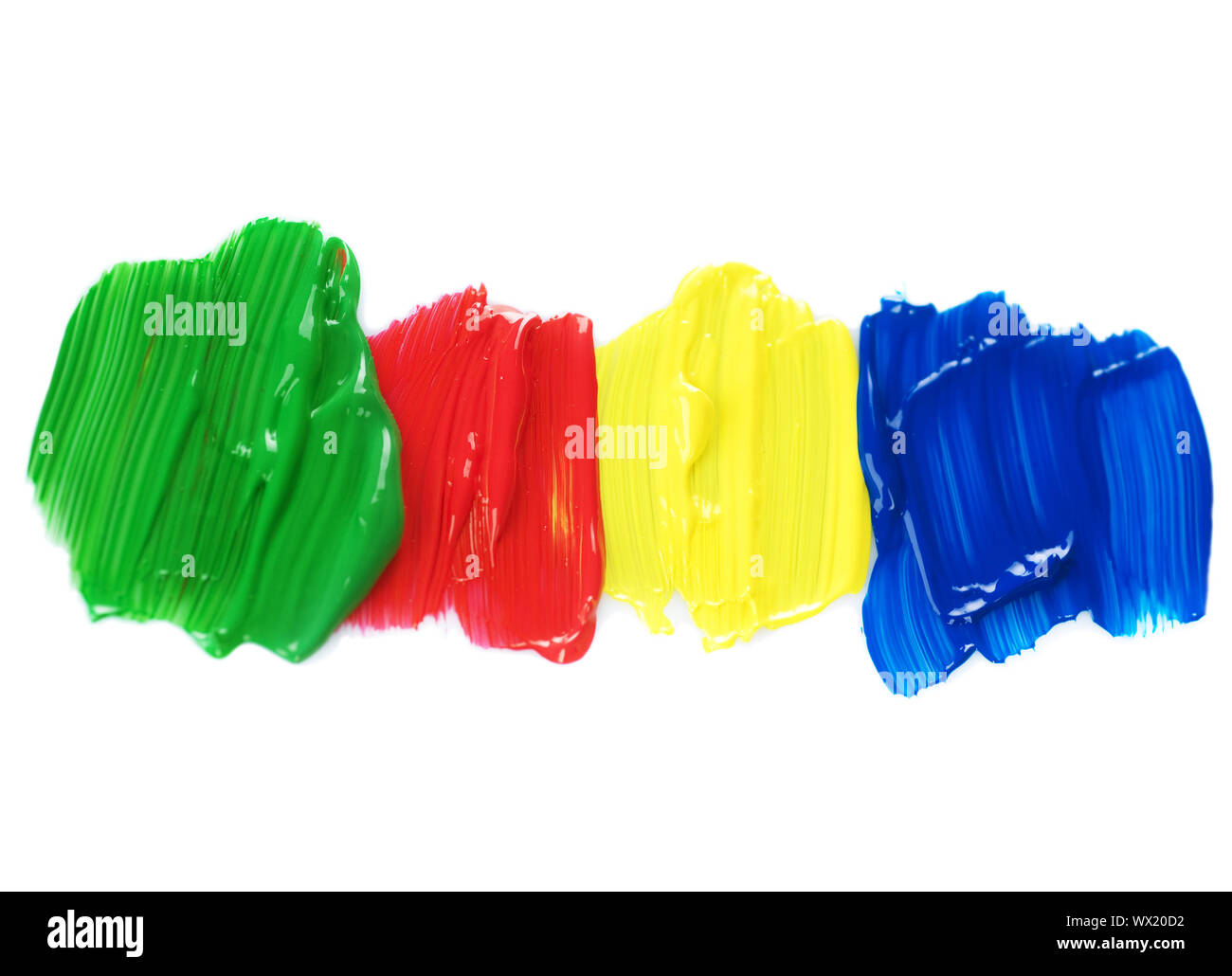 Color Paint Over White Stock Photo Alamy