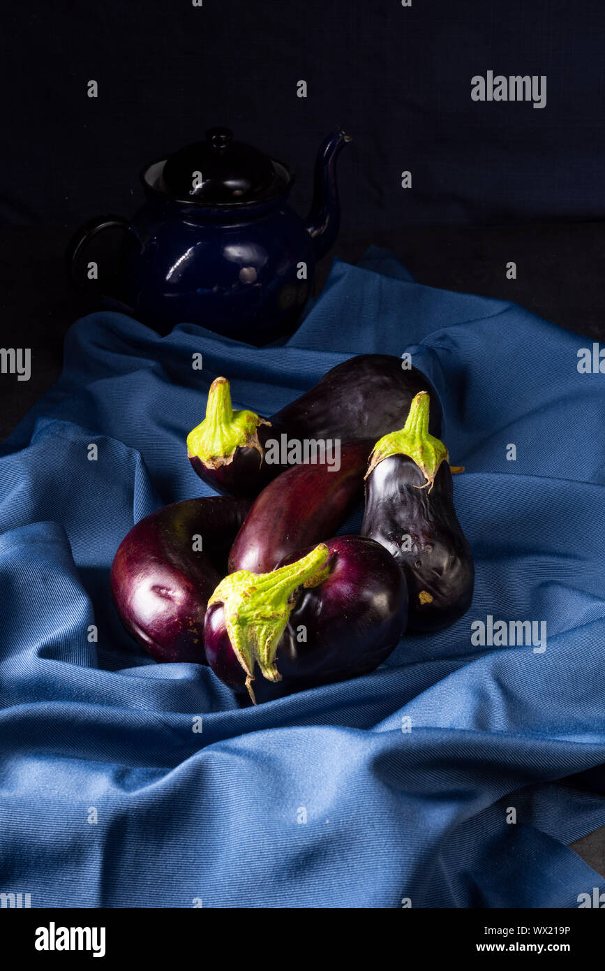 Eggplant (Solanum melongena) is a species in the nightshade family