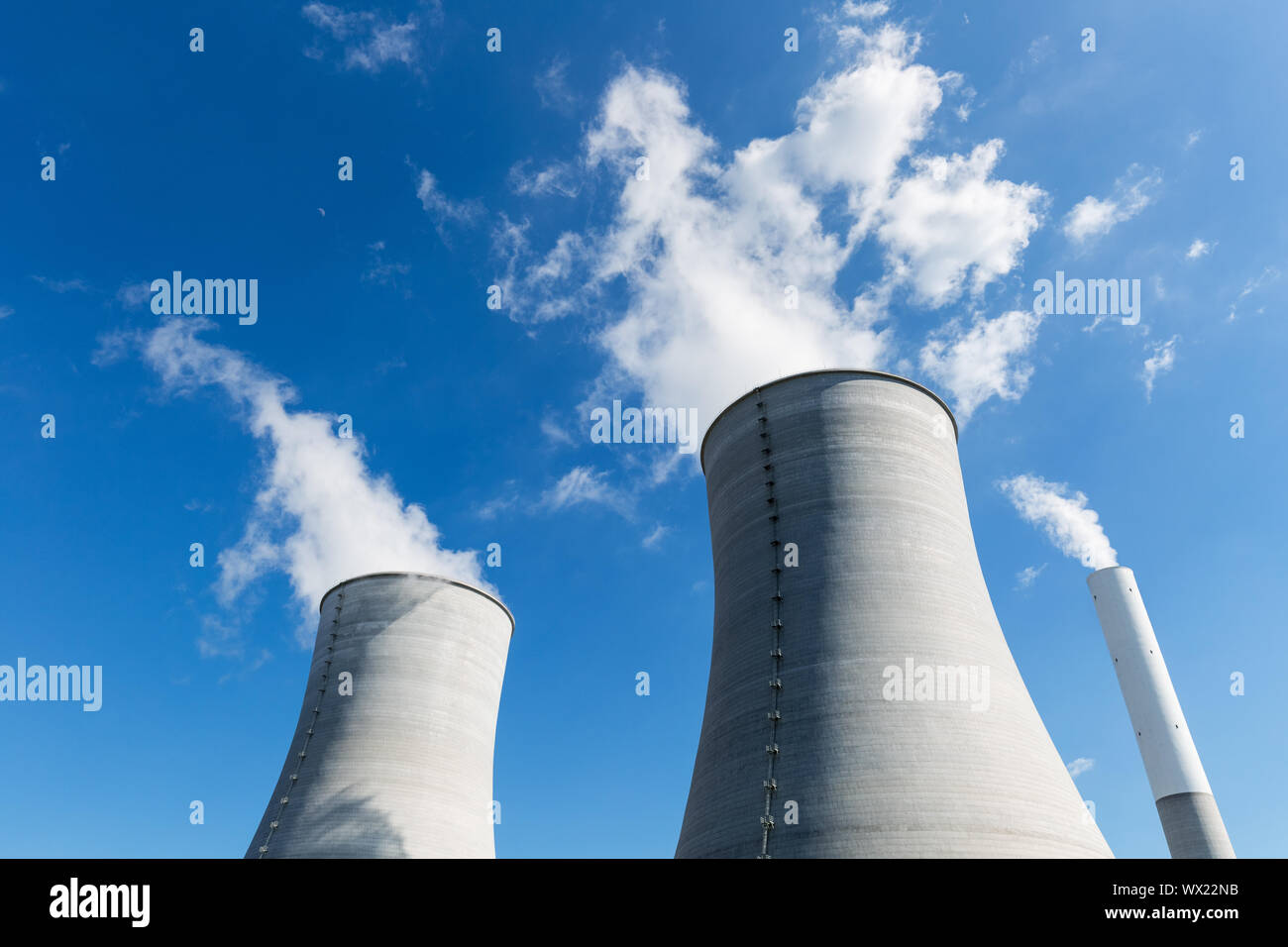 cooling water tower closeup Stock Photo