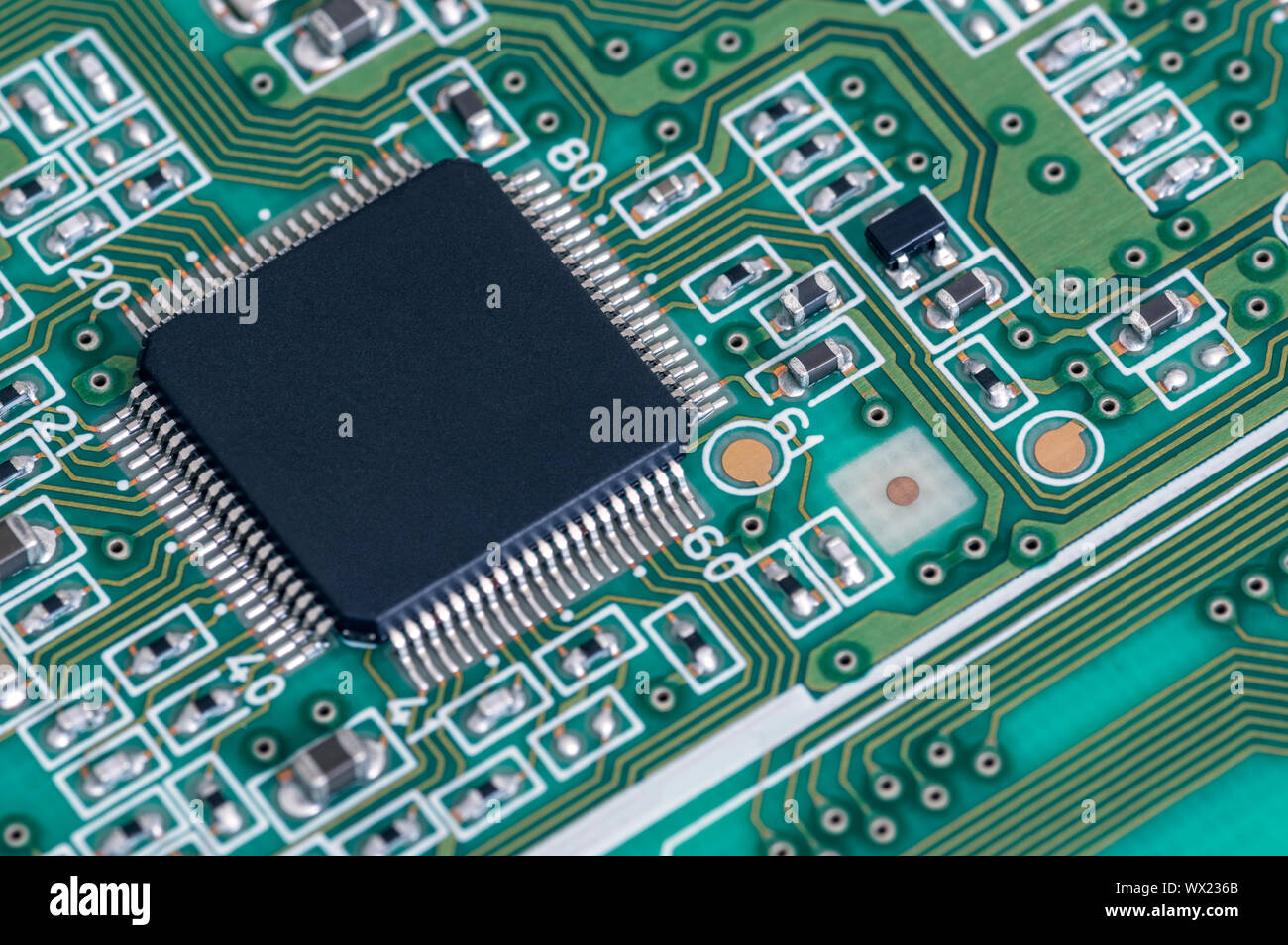 Close up photos of electronic circuit board Stock Photo - Alamy