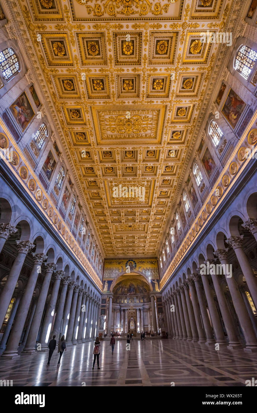 Saint Paul Column Rome Long Columns Nave Paul Tomb Papal Basilica Saint Paul Beyond Walls ...