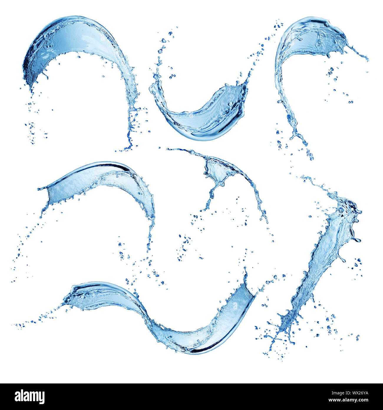 Water Splash set Stock Photo - Alamy