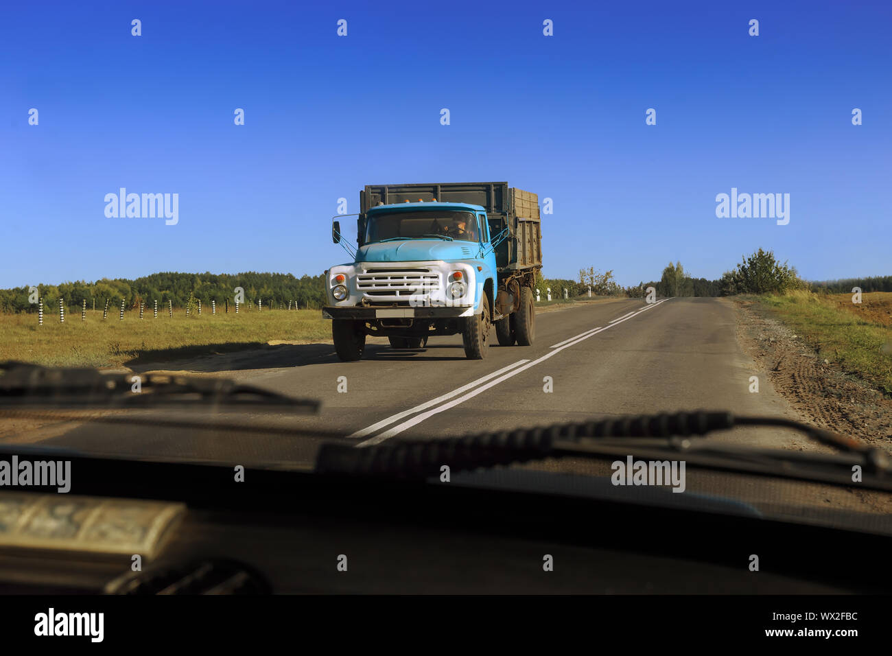 Views of the highway from the car window Stock Photo - Alamy