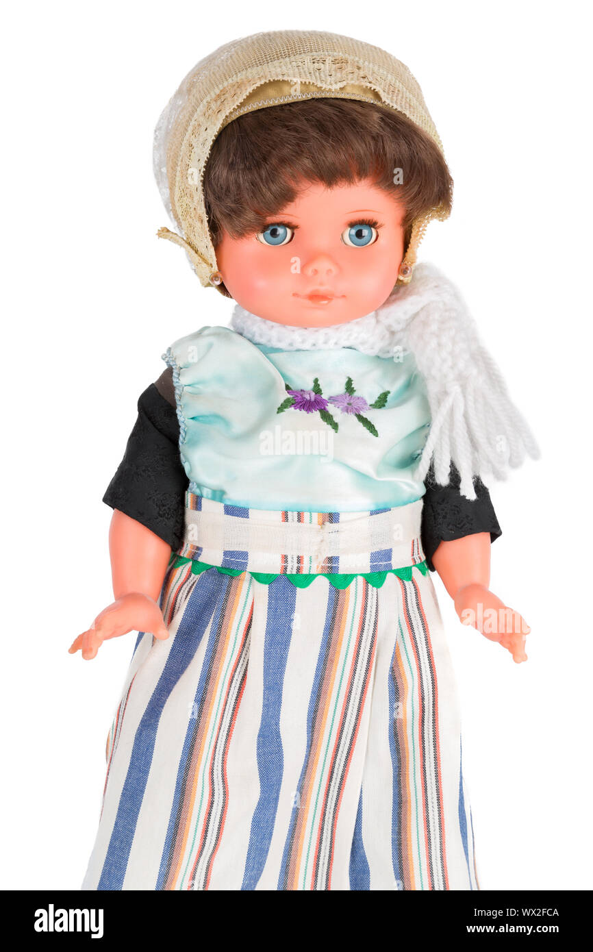 Female puppet with traditional clothes of Urk, a fishing village of the