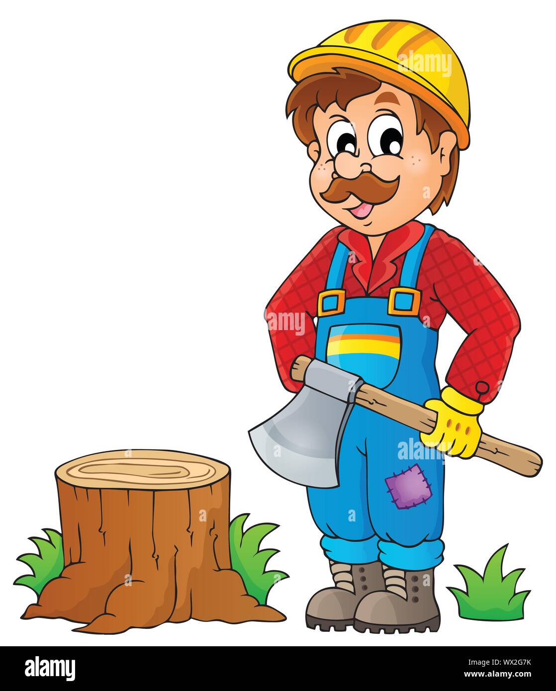 Image with lumberjack theme 1 Stock Vector