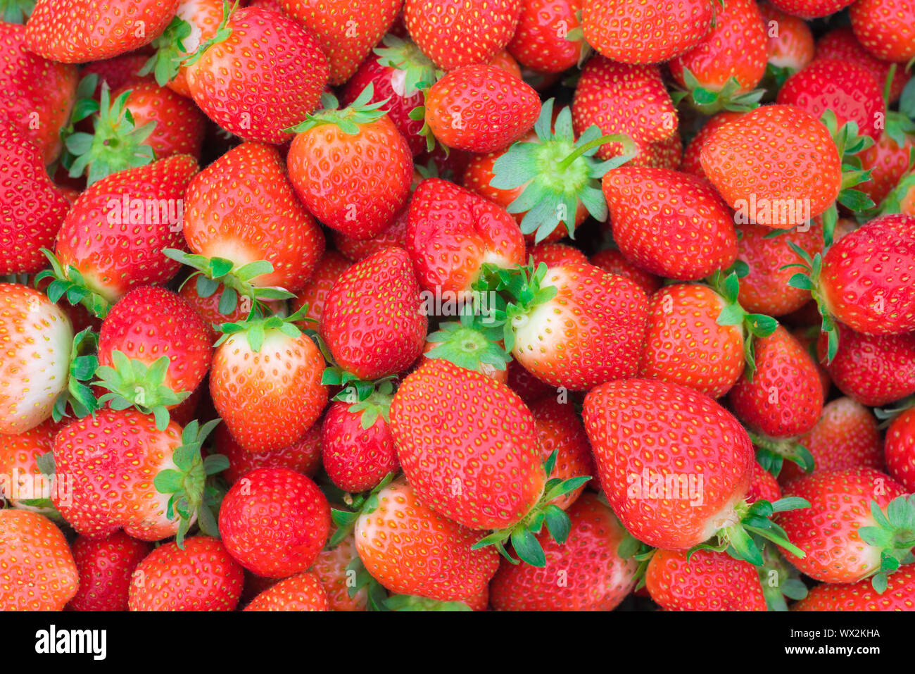 Fresh strawberries background Stock Photo - Alamy