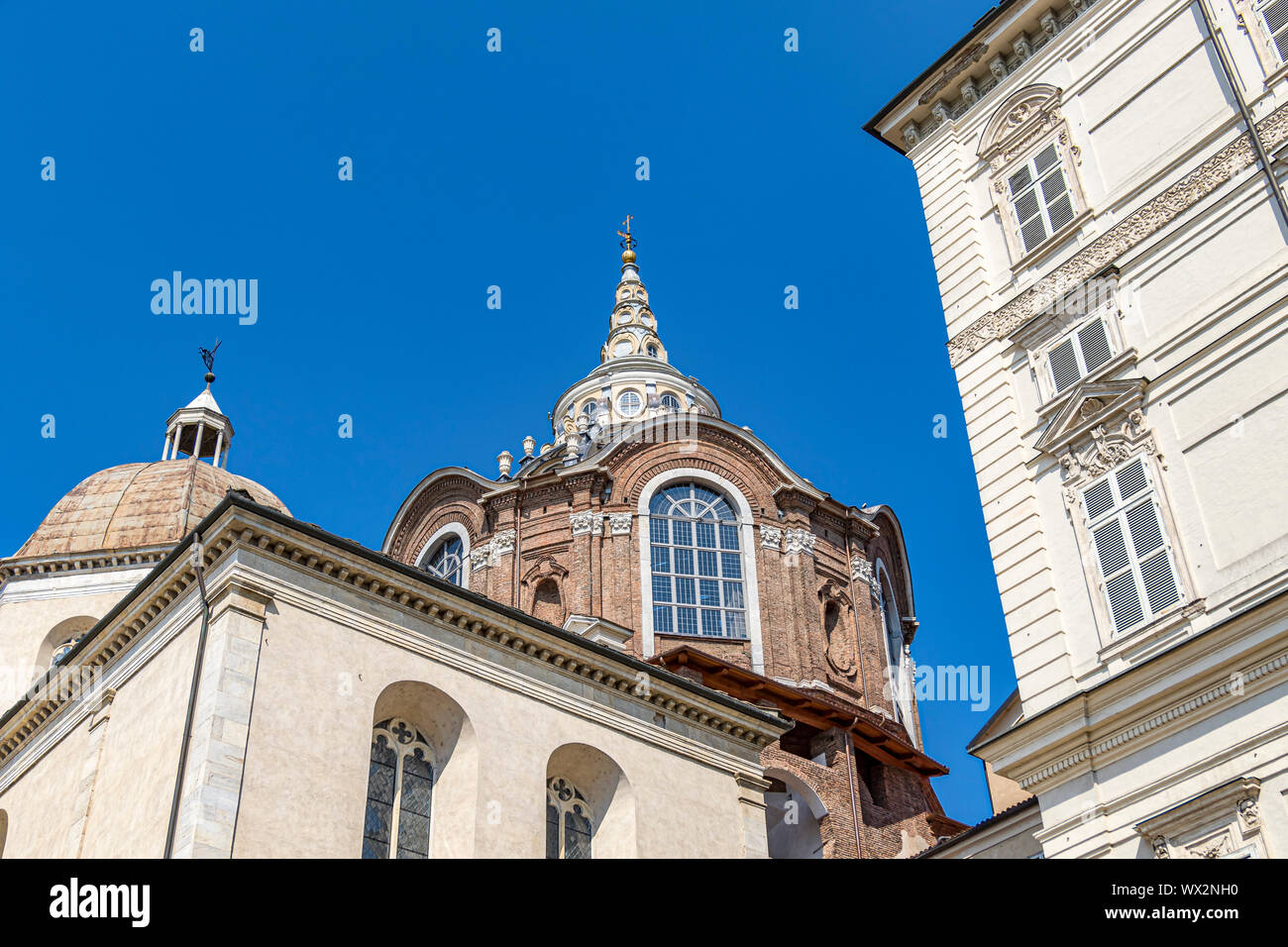 The Cupola of Turin Cathedral a Roman Catholic Cathedral dedicated to Saint John the Baptist,Turin ,Italy Stock Photo