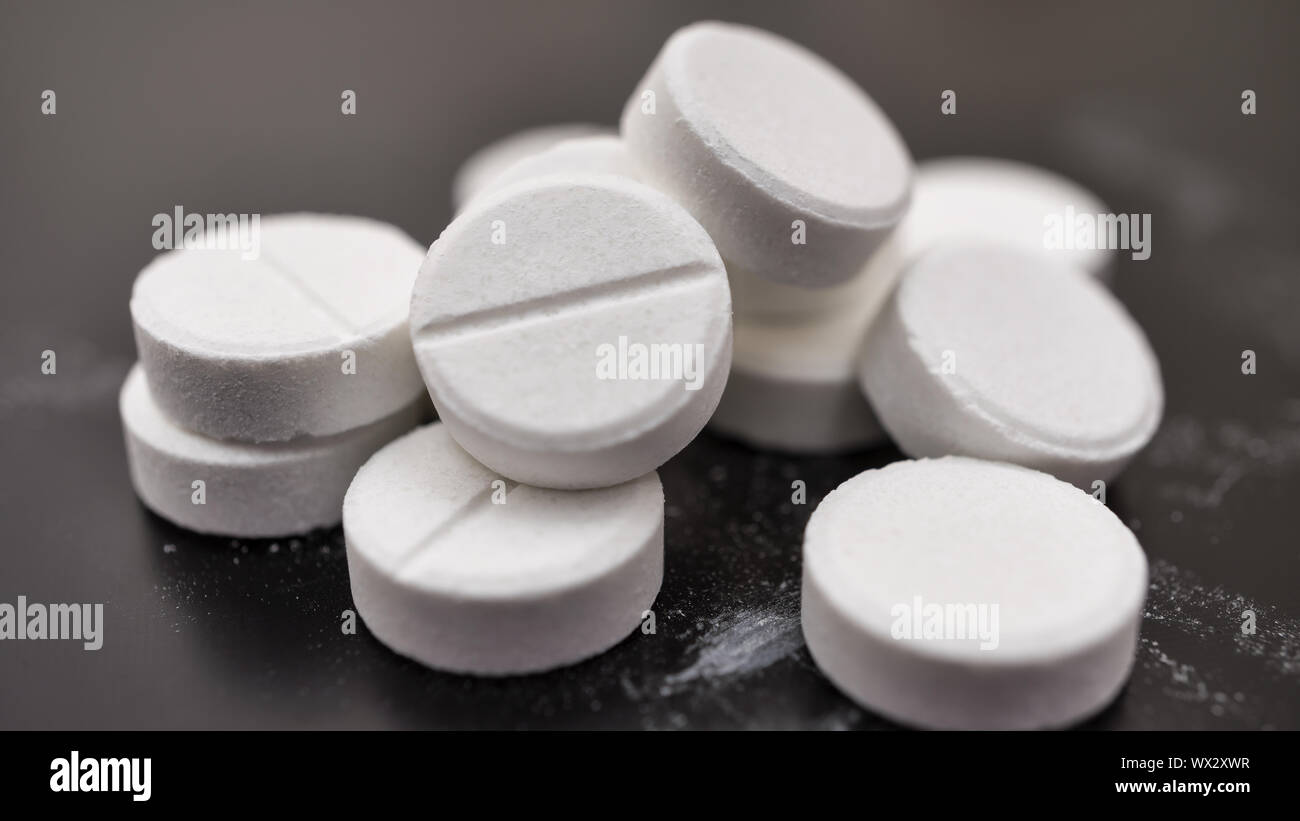 Black and white,  pills,  medicine,  Macro pills, white pills, modern Stock Photo