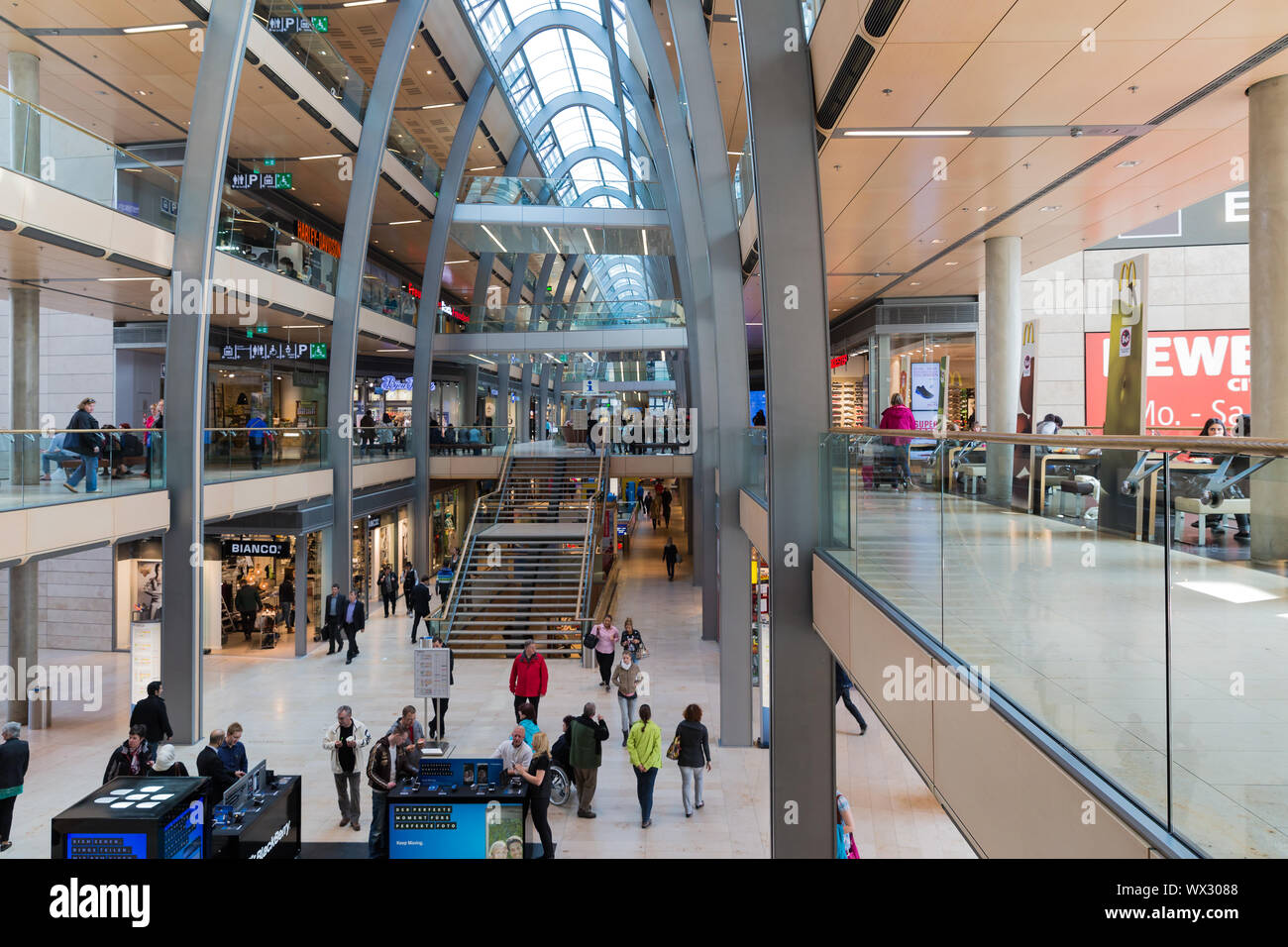 HAMBURG  - APRIL 25: Unknown people in shopping mall 'Europassage'  on April 25, 2013 in Hamburg, Germany Stock Photo
