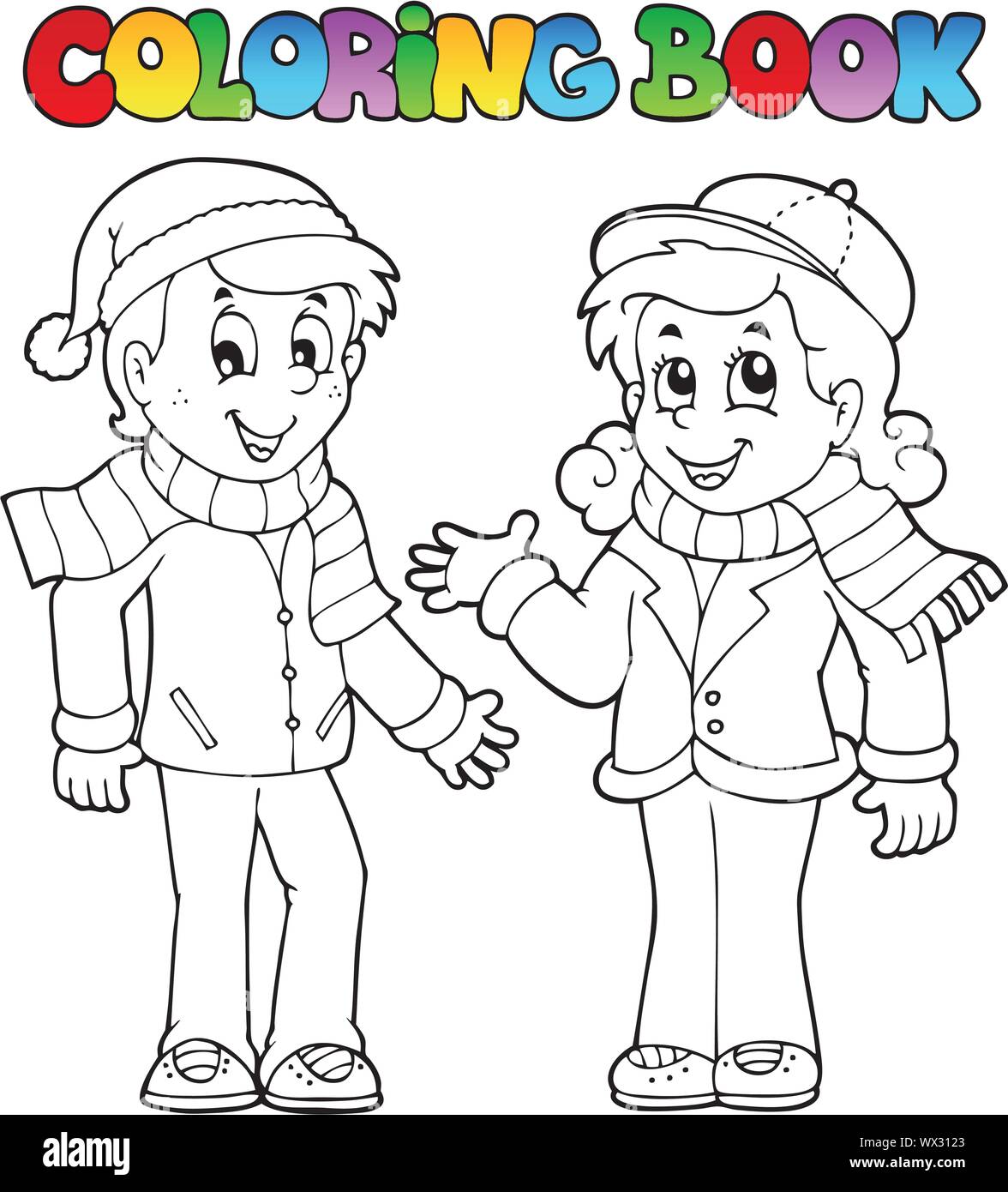 Coloring book kids theme 1 Stock Vector Image & Art - Alamy