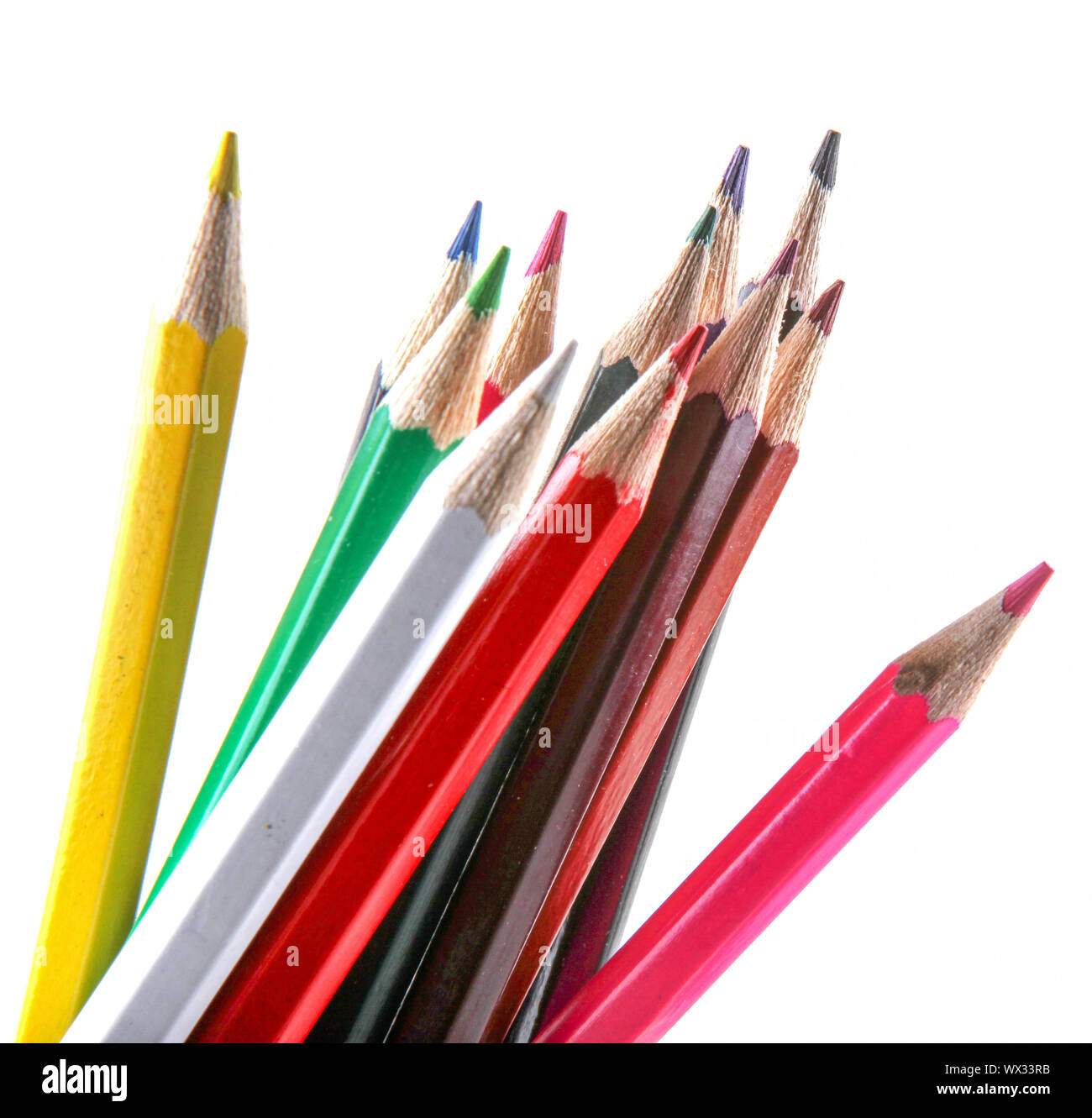 Pencil Isolated On White Background Stock Photo Alamy