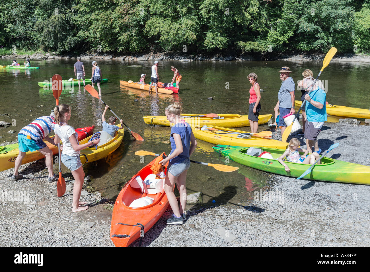 Kayak on semois river hires stock photography and images Alamy